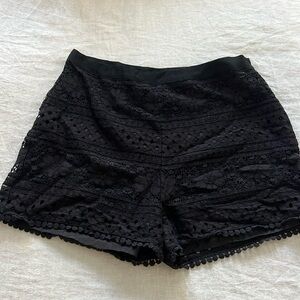 Black eyelet cupcakes& cashmere shorts